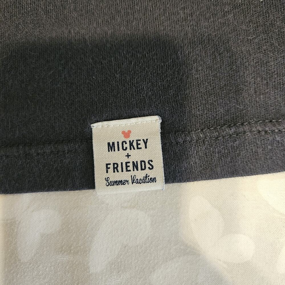 UNIQLO Disney Mickey Mouse Sleeveless Tank Top Black 100% Cotton Women's XS - Picture 3 of 7